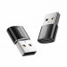 Joyroom Adapter USB-A to USB-C - комплект два броя адаптери от USB-A мъжко към USB-C женско (2 броя)(черен) 1
