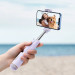 Baseus Ultra Mini Bluetooth Folding Selfie Stick (SUDYZP-G05) - портативен разтегаем безжичен селфи стик за мобилни телефони (лилав) 12