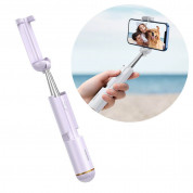 Baseus Ultra Mini Bluetooth Folding Selfie Stick (SUDYZP-G05) - портативен разтегаем безжичен селфи стик за мобилни телефони (лилав)