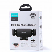 Joyroom Mini Car Air Vent Phone Holder - поставка за радиатора на кола за смартфони с ширина от 65 до 95 мм (черен) 7