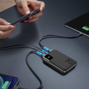 Joyroom 20W Fast Charging Power Bank 10000 mAh - преносима външна батерия с USB-C порт, и 2xUSB-A изхода (черен) 2