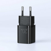Joyroom Mini Fast Charger 20W - захранване за ел. мрежа с USB-A и USB-C изходи и технология за бързо зареждане (черен) 3