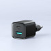 Joyroom Mini Fast Charger 20W - захранване за ел. мрежа с USB-A и USB-C изходи и технология за бързо зареждане (черен) 5