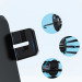 Joyroom Triaxial Electric 15W Wireless Charging Car Holder Suit - поставка за радиатора или таблото на кола с безжично зареждане за мобилни устройства (черен) 15