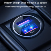 Joyroom Dual USB-A Car Charger 30W - зарядно за кола с 2xUSB-A изхода и технология за бързо зареждане (черен) 3