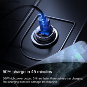 Joyroom Dual USB-A Car Charger 30W - зарядно за кола с 2xUSB-A изхода и технология за бързо зареждане (черен) 5