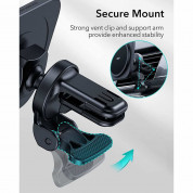 ESR Halolock MagSafe Vent Car Mount - поставка за радиаторa на кола за iPhone с Magsafe (черен) 1