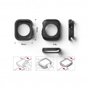 Ringke Air Sports Case - силиконов (TPU) кейс за Apple Watch 7 45мм (черен) 4