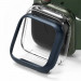 Ringke 2x Slim Watch Case - комплект от два броя качествен твърд кейс за Apple Watch 7 45мм (прозрачен и син) (2 броя) 1