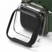 Ringke 2x Slim Watch Case - комплект от два броя качествен твърд кейс за Apple Watch 7 45мм (прозрачен и черен) (2 броя)