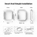 Ringke 2x Slim Watch Case - комплект от два броя качествен твърд кейс за Apple Watch 7 45мм (прозрачен и бял) (2 броя) 6