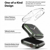 Ringke 2x Slim Watch Case - комплект от два броя качествен твърд кейс за Apple Watch 7 41мм (прозрачен и зелен) (2 броя) 3