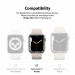 Ringke 2x Slim Watch Case - комплект от два броя качествен твърд кейс за Apple Watch 7 41мм (прозрачен и черен) (2 броя) 3