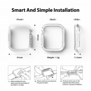 Ringke 2x Slim Watch Case for Apple Watch 7 41mm (clear and white) (2 pieces) 4