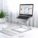 Tech-Protect ProDesk Universal Laptop Stand - сгъваема алуминиева поставка за MacBook и лаптопи от 11 до 17 инча (сребрист) 3