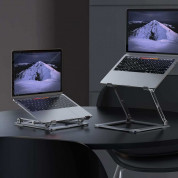 Tech-Protect ProDesk Universal Laptop Stand - сгъваема алуминиева поставка за MacBook и лаптопи от 11 до 17 инча (тъмносив) 3