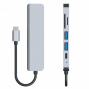 Tech-Protect USB-C Hub 6in1 v4 (gray) 6