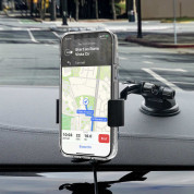 Elago Wireless Car Charger with Auto Clamping Car Mount 15W - поставка за кола с безжично зареждане за Qi съвместими смартфони и допълнителен USB-A порт (черен) 6