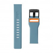 Urban Armor Gear Civilian Strap - изключително здрава силиконова каишка за Samsung Galaxy Watch и други часовници (22мм) (син-оранжев) 3