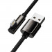 Baseus Legend Elbow Lightning to USB Cable 2.4A (CALCS-01) - USB към Lightning кабел за Apple устройства с Lightning порт (100 см) (черен) 4