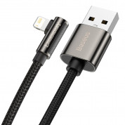 Baseus Legend Elbow Lightning to USB Cable 2.4A (CALCS-01) - USB към Lightning кабел за Apple устройства с Lightning порт (100 см) (черен) 1