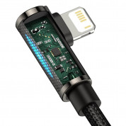 Baseus Legend Elbow Lightning to USB Cable 2.4A (CALCS-01) - USB към Lightning кабел за Apple устройства с Lightning порт (100 см) (черен) 5