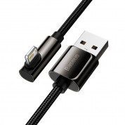 Baseus Legend Elbow Lightning to USB Cable 2.4A (CALCS-A01) - USB към Lightning кабел за Apple устройства с Lightning порт (200 см) (черен) 3