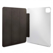 Karl Lagerfeld Saffiano Choupette Head Folio Case - дизайнерски кожен кейс с поставка за iPad Pro 11 (2021), iPad Pro 11 (2020), iPad Pro 11 (2018) (сребрист) 3