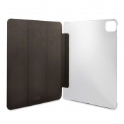 Karl Lagerfeld Saffiano Karl & Choupette Heads Folio Case - дизайнерски кожен кейс с поставка за iPad Pro 11 (2021), iPad Pro 11 (2020), iPad Pro 11 (2018) (сребрист) 3