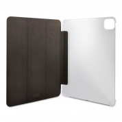 Karl Lagerfeld Saffiano Karl Head Folio Case - дизайнерски кожен кейс с поставка за iPad Pro 11 (2021), iPad Pro 11 (2020), iPad Pro 11 (2018) (сребрист) 3
