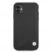 BMW Signature Leather Debossed Stripes Leather Case - кожен кейс (естествена кожа) за iPhone 11 (черен) 2