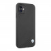 BMW Signature Leather Debossed Stripes Leather Case - кожен кейс (естествена кожа) за iPhone 11 (черен) 3