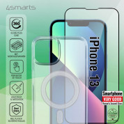4smarts 360° Premium Protection Set - хибриден удароустойчив кейс с MagSafe и стъклено защитно покритие за дисплея на iPhone 13 (прозрачен) 1