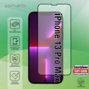4smarts Second Glass X-Pro Full Cover Glass - калено стъклено защитно покритие за дисплея на iPhone 13 Pro Max (черен-прозрачен) 1