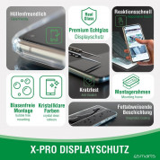 4smarts Second Glass X-Pro Full Cover Glass - калено стъклено защитно покритие за дисплея на iPhone 13 Pro Max (черен-прозрачен) 2