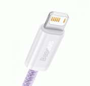 Baseus Dynamic Fast Charging Lightning to USB Cable 2.4A (CALD000405) - USB към Lightning кабел за Apple устройства с Lightning порт (100 см) (лилав) 1