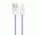 Baseus Dynamic Fast Charging Lightning to USB Cable 2.4A (CALD000405) - USB към Lightning кабел за Apple устройства с Lightning порт (100 см) (лилав) 3
