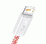 Baseus Dynamic Fast Charging Lightning to USB Cable 2.4A (CALD000507) - USB към Lightning кабел за Apple устройства с Lightning порт (200 см) (розов) 1