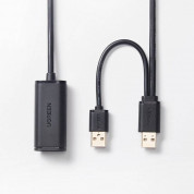 Ugreen 2 x USB 2.0 Extension Cable - удължителен USB кабел с две мъжки USB (500 см) (черен) 2