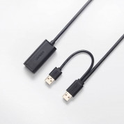 Ugreen 2 x USB 2.0 Extension Cable - удължителен USB кабел с две мъжки USB (500 см) (черен) 4