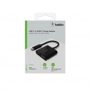 Belkin USB-C to HDMI And Charge - USB-C адаптер за зареждане и свързване от USB-C към HDMI (черен) 3