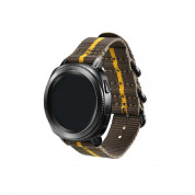 Samsung Premium Nato Band GP-R600BREECAH - оригинална кожена каишка за Samsung Galaxy Watch и всеки часовник с 20мм захват (сив)