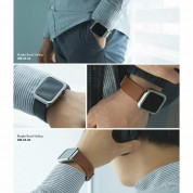 Ringke Leather One Classic Band - кожена (естествена кожа) каишка за Apple Watch 42мм, 44мм, 45мм (черен) 3