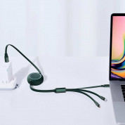 Baseus Bright Mirror 3-in-1 Retractable USB-C Cable PD 100W (CAMLC-AMJ06) with micro USB, Lightning and USB-C connectors (120 cm) (green) 8