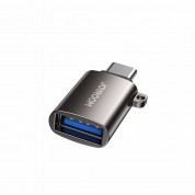 Joyroom Adapter USB-C to USB-A - адаптер от USB-C мъжко към USB-A женско (черен)