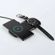 Choetech Wireless Charger Duo 10W - комплект двойна поставка (пад) за безжично зареждане, зарядно и кабел за мобилни устройства, Galaxy Watch и слушалки (черен) 3