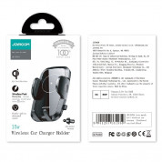 Joyroom Wireless Charging Car Air Vent Holder 15W - поставка за радиатора на кола с безжично зареждане за мобилни устройства (черен) 7