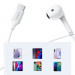Ugreen In-Ear USB-C Stereo Headphones - слушалки с USB-C кабел, управление на звука и микрофон (бял) 2