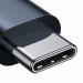 Baseus Flash Series USB4 Cable USB-C to USB-C 8K, 100W, 40Gbps (CASS010014) - здрав USB4 кабел с въжена оплетка за устройства с USB-C порт (100 см) (черен) 3