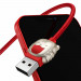 Baseus Year of the Tiger 3-in-1 USB Cable (CASX010009) - универсален USB кабел с Lightning, microUSB и USB-C конектори (120 см) (червен) 3